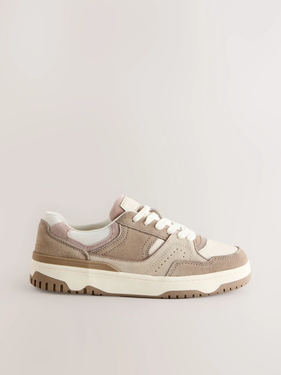 Neutral Forever Comfort® Panelled Chunky Lace-Up Trainers