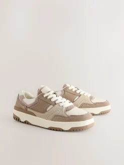 Neutral Forever Comfort® Panelled Chunky Lace-Up Trainers