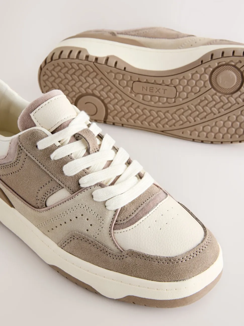 Neutral Forever Comfort® Panelled Chunky Lace-Up Trainers
