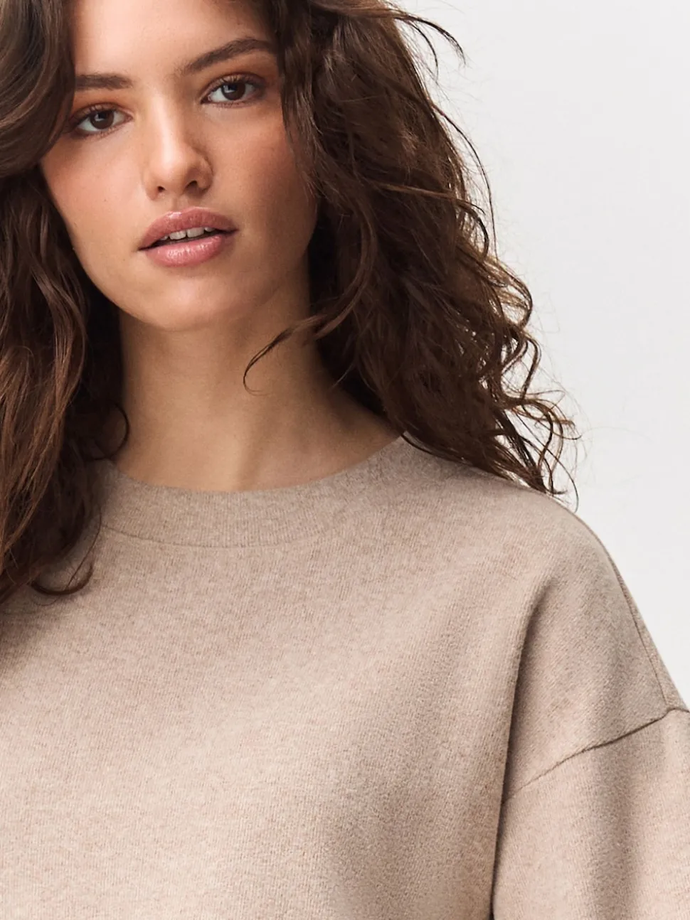 Neutral 2-In-1 Soft Touch Jumper Lace Skirt