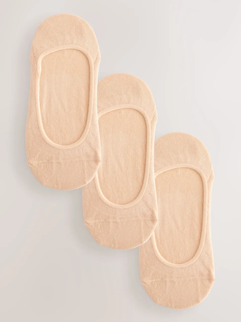 Neutral Low Cut Invisible Footsie Socks 3 Pack