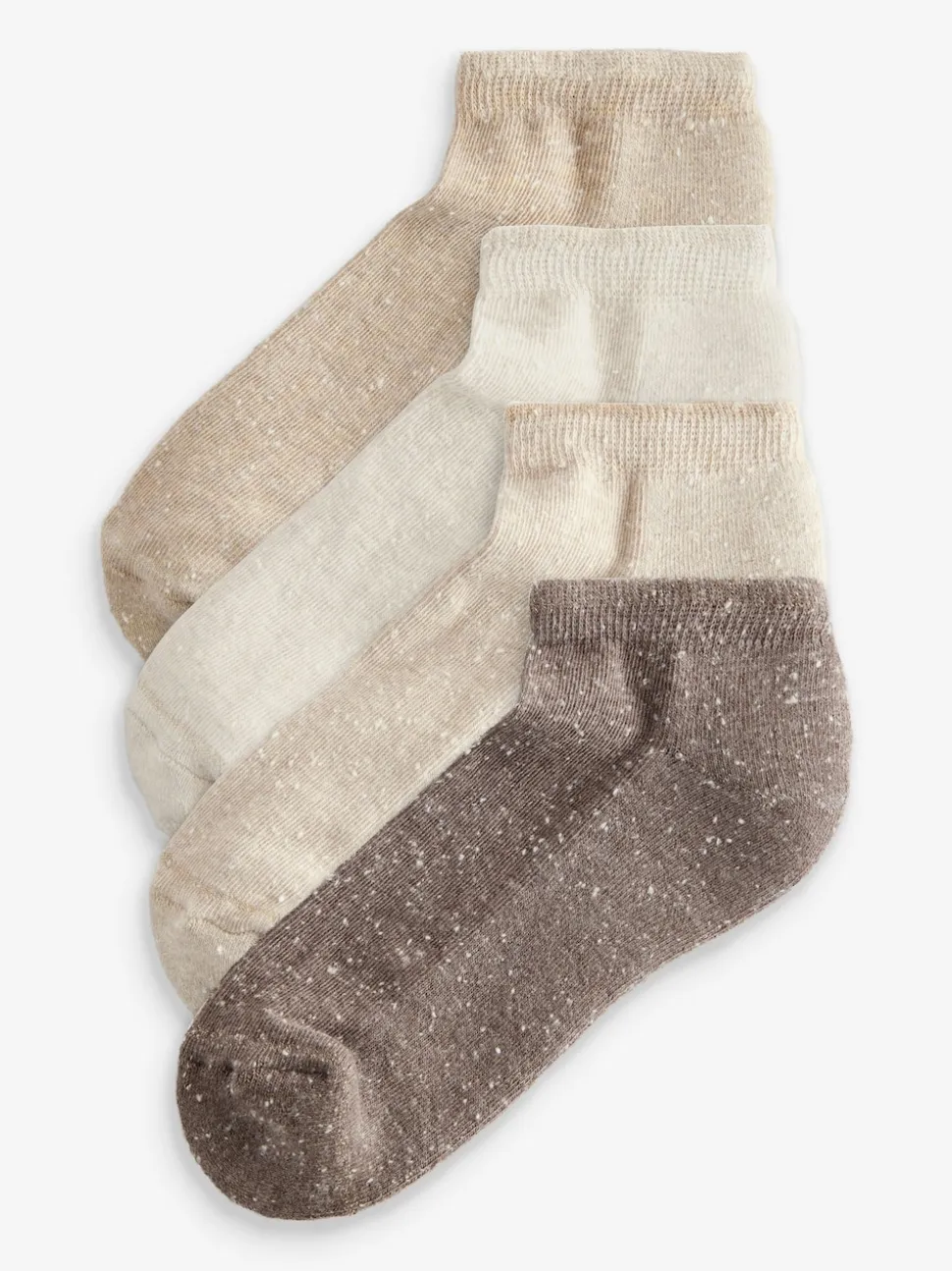 Neutral Neppy Cushion Sole Socks 4 Pack