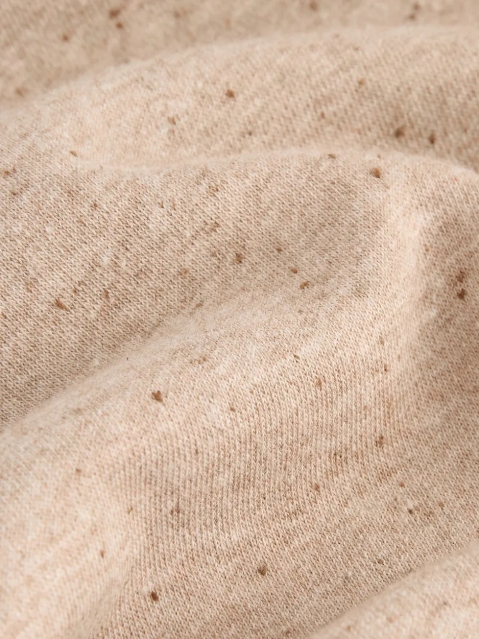 Neutral Neppy Textured Essential Wide Leg Jersey Joggers