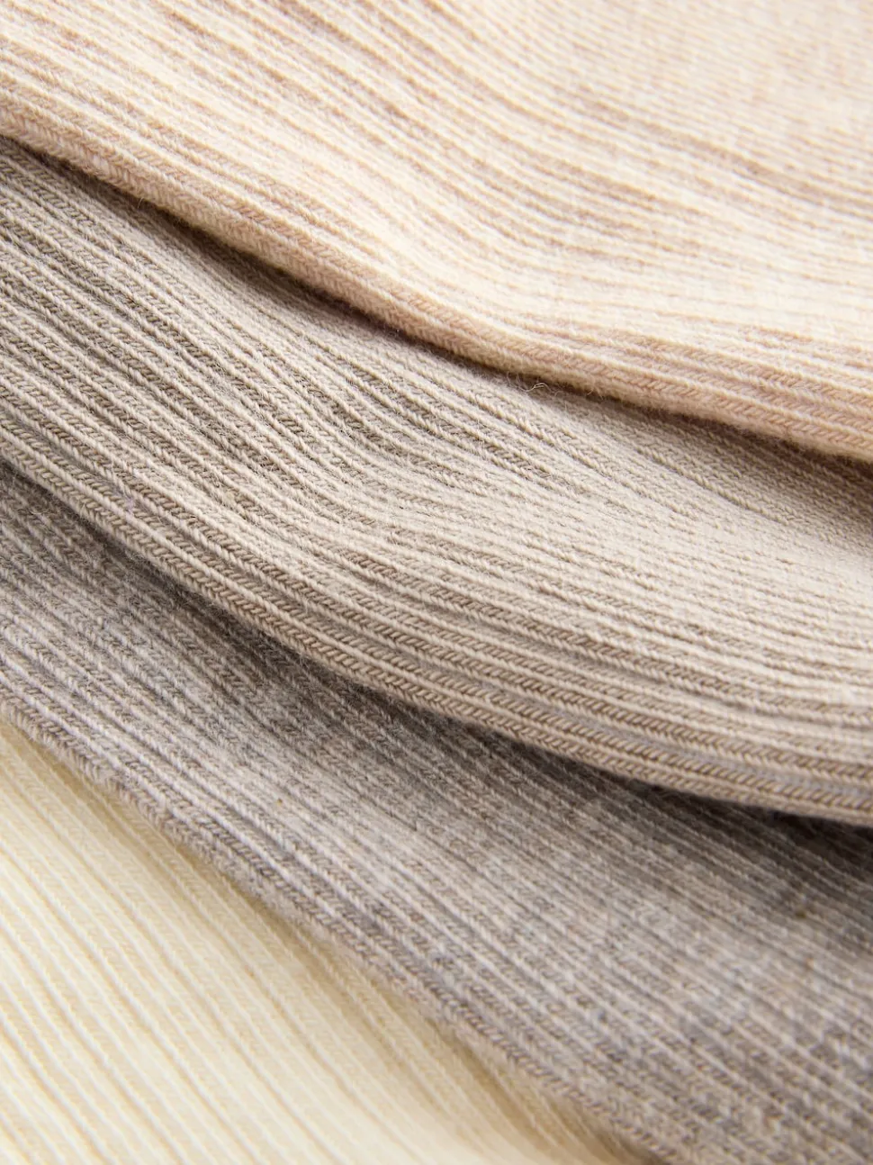 Neutral Ribbed Trainer Socks 4 Pack