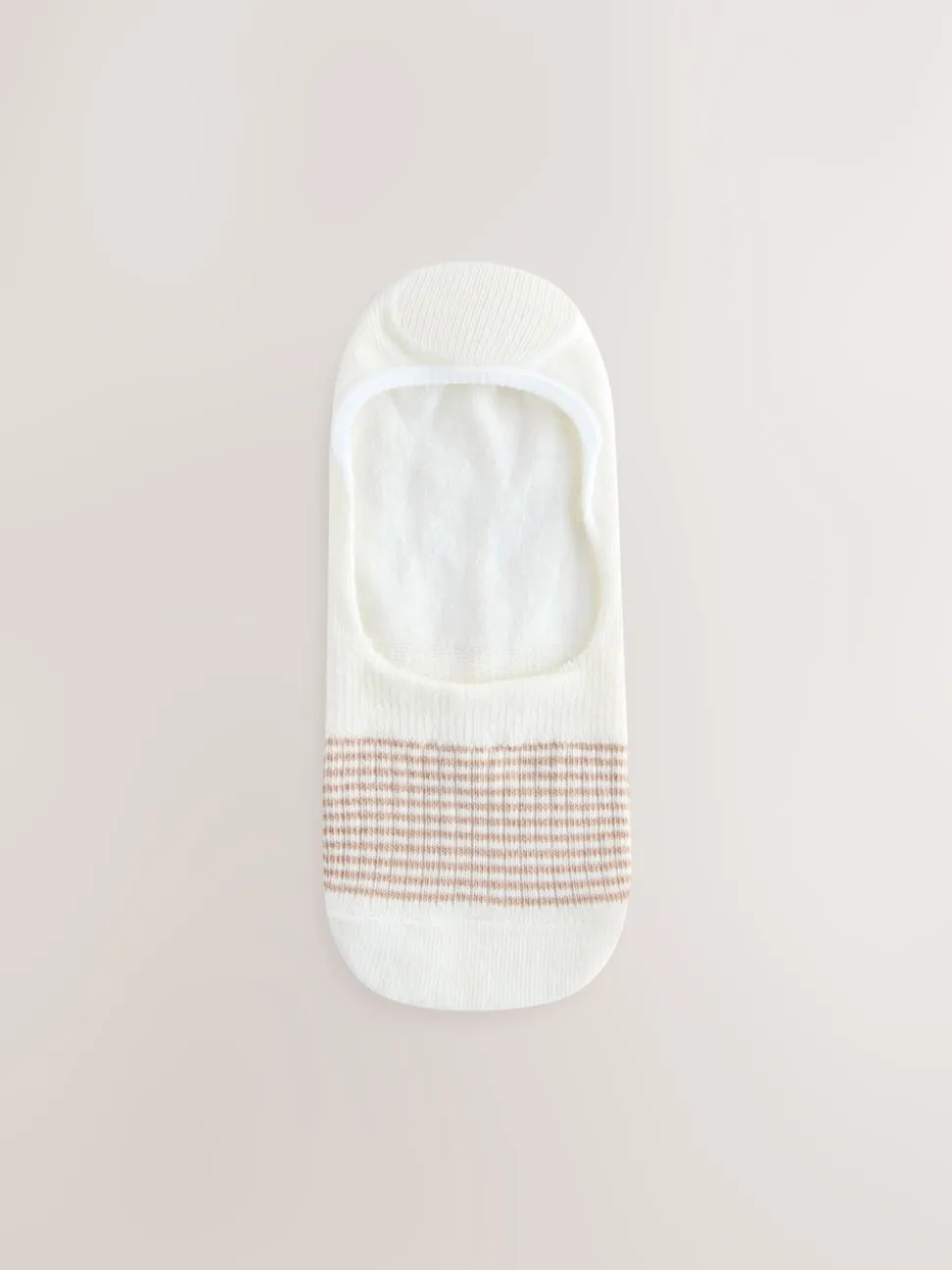 Neutral/Grey Animal and Stripe Invisible Trainer Socks 4 Pack