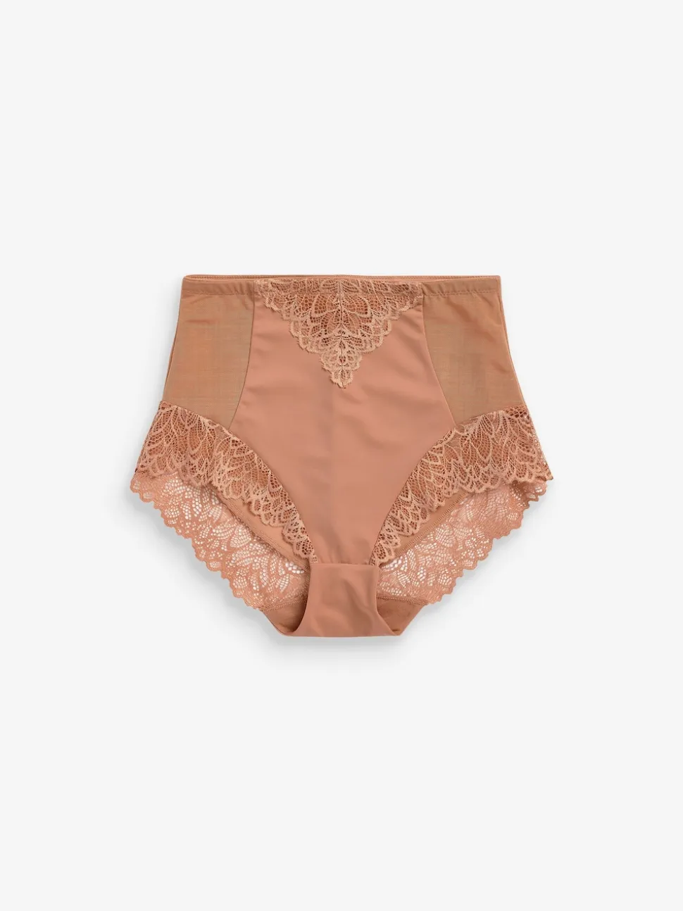 Neutral/Tan Brown High Waist Brief Firm Tummy Control Shaping Briefs