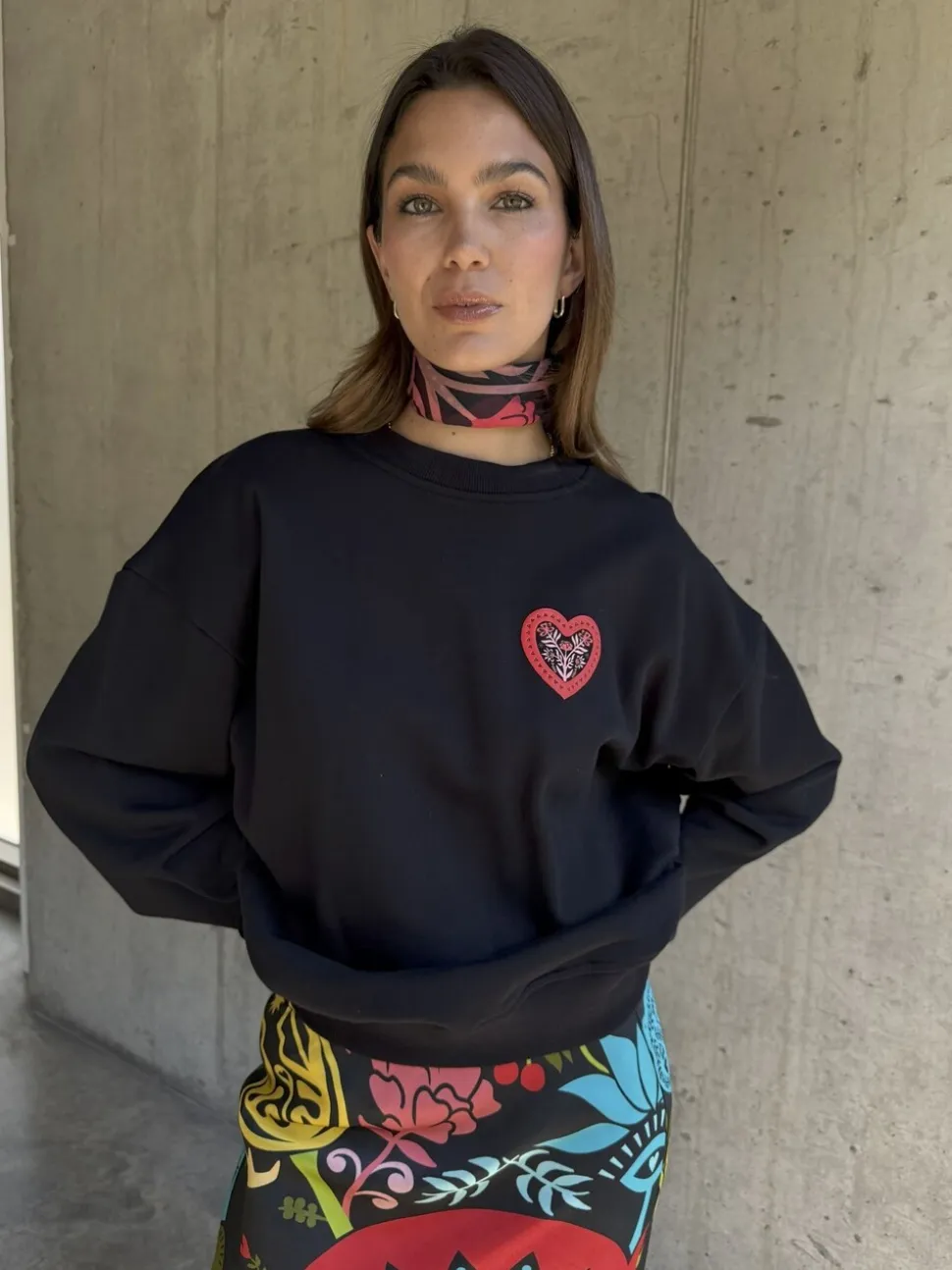 Never Fully Dressed Black Amara Sweatshirt