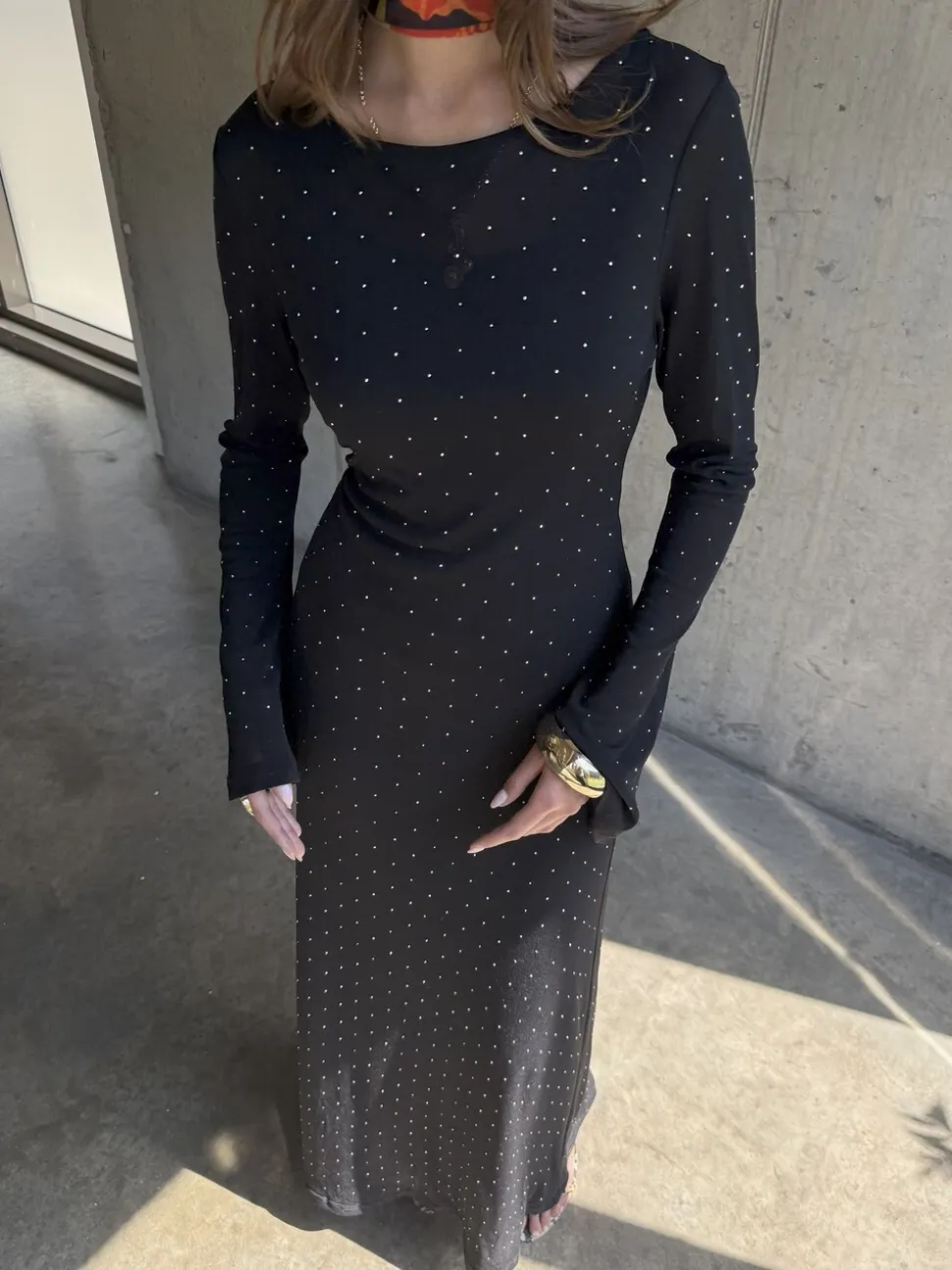 Never Fully Dressed Black Icon Mesh Dress