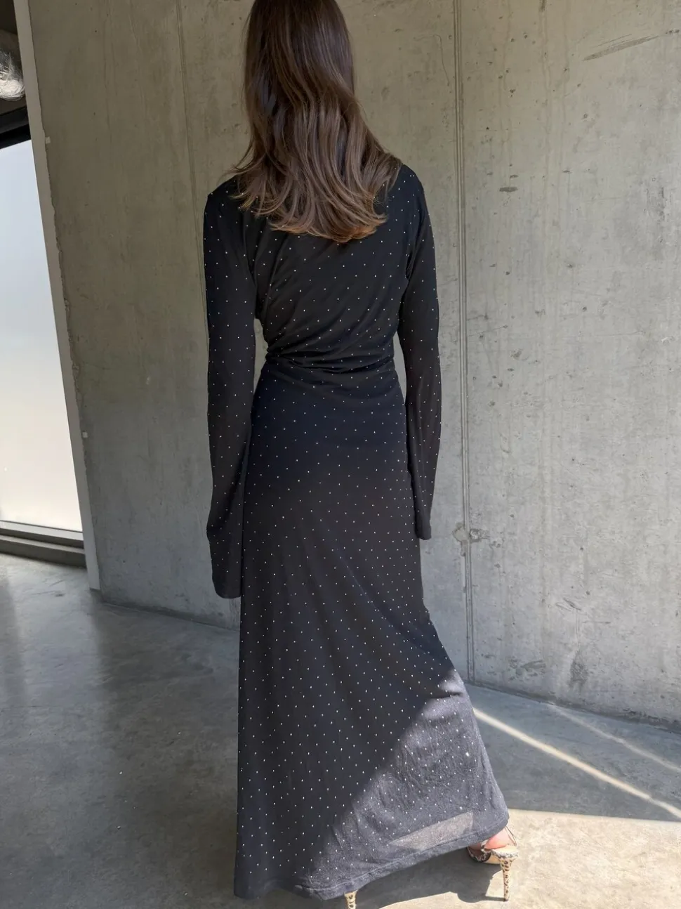 Never Fully Dressed Black Icon Mesh Dress
