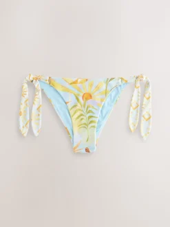 Never Fully Dressed Blue Sun Tie Side Tie Side Bikini Briefs