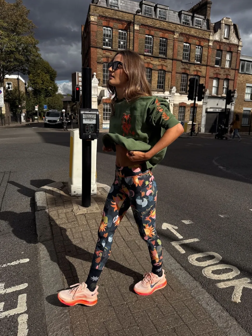 Never Fully Dressed Blue Sun Print Leggings