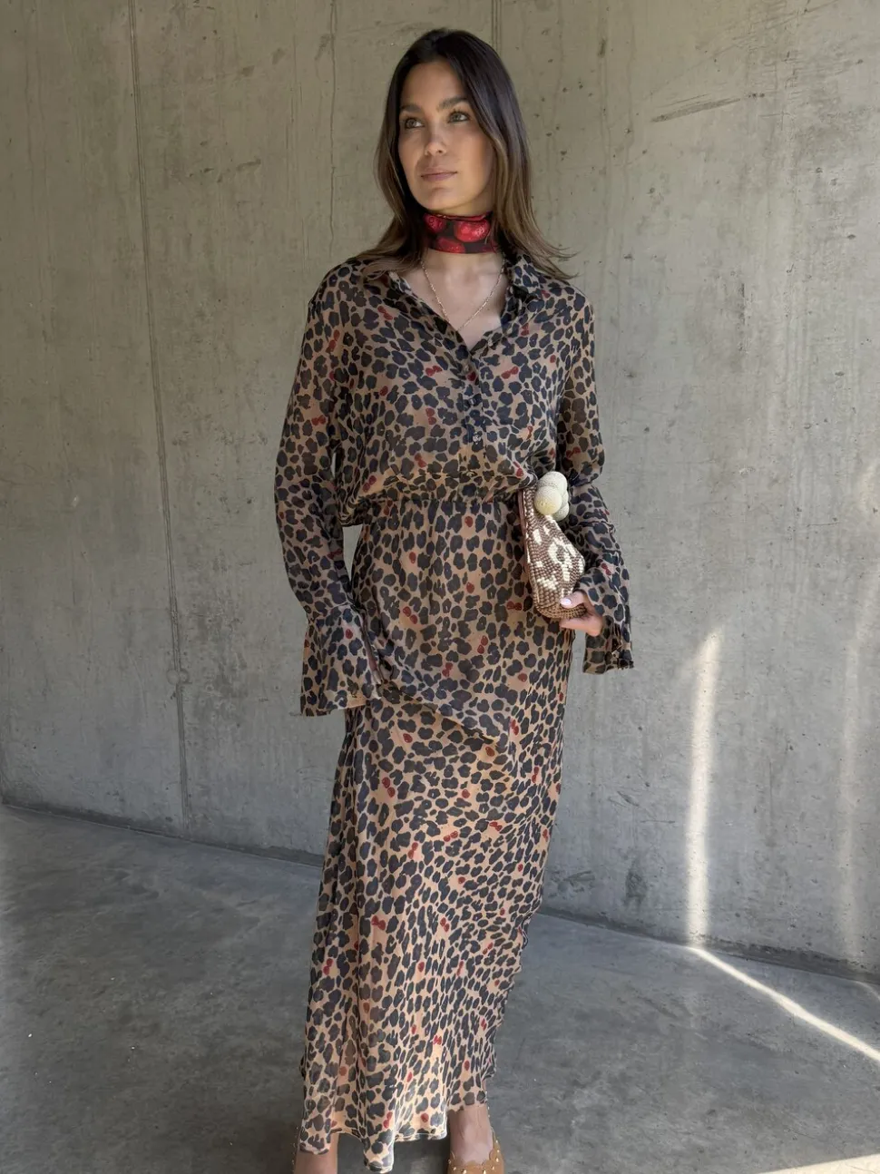Never Fully Dressed Brown Petite Leopard Mia Petite Dress