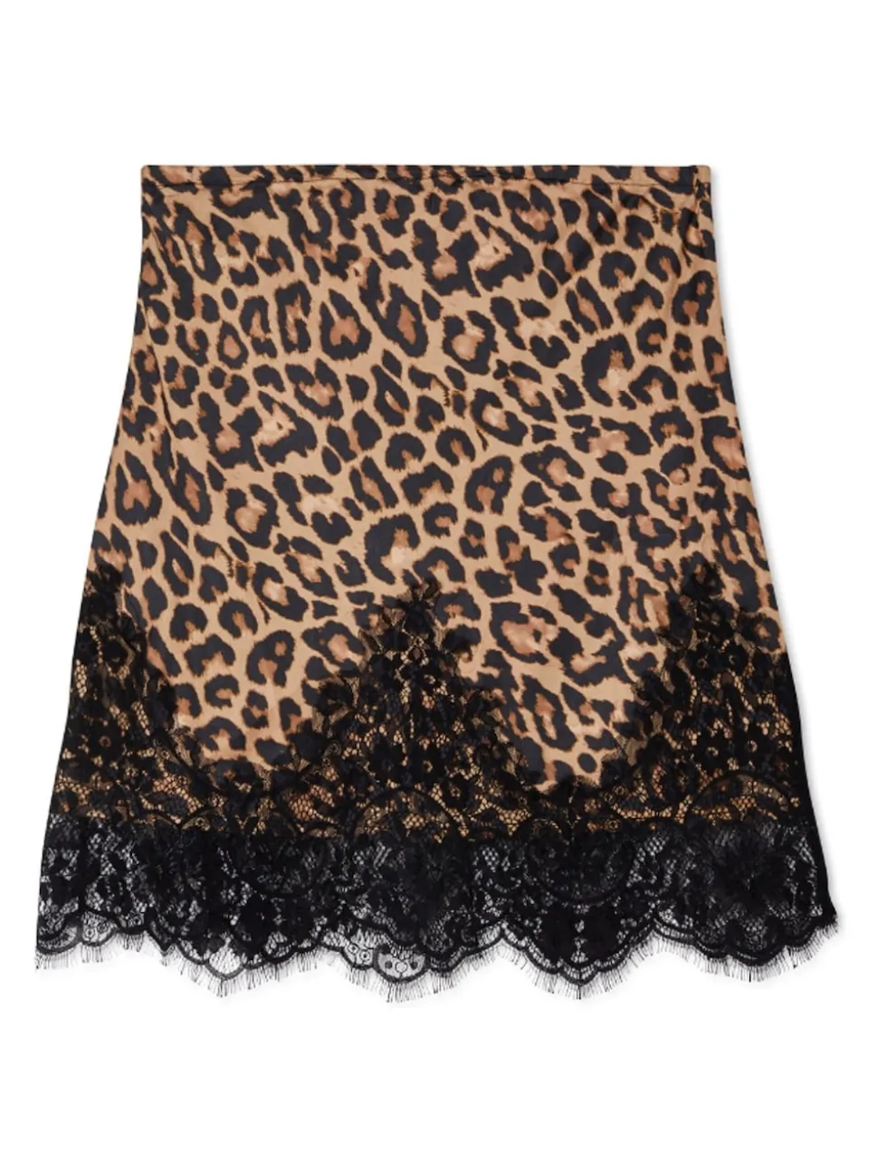 Never Fully Dressed Brown Leopard Print Lace Maeva Skirt