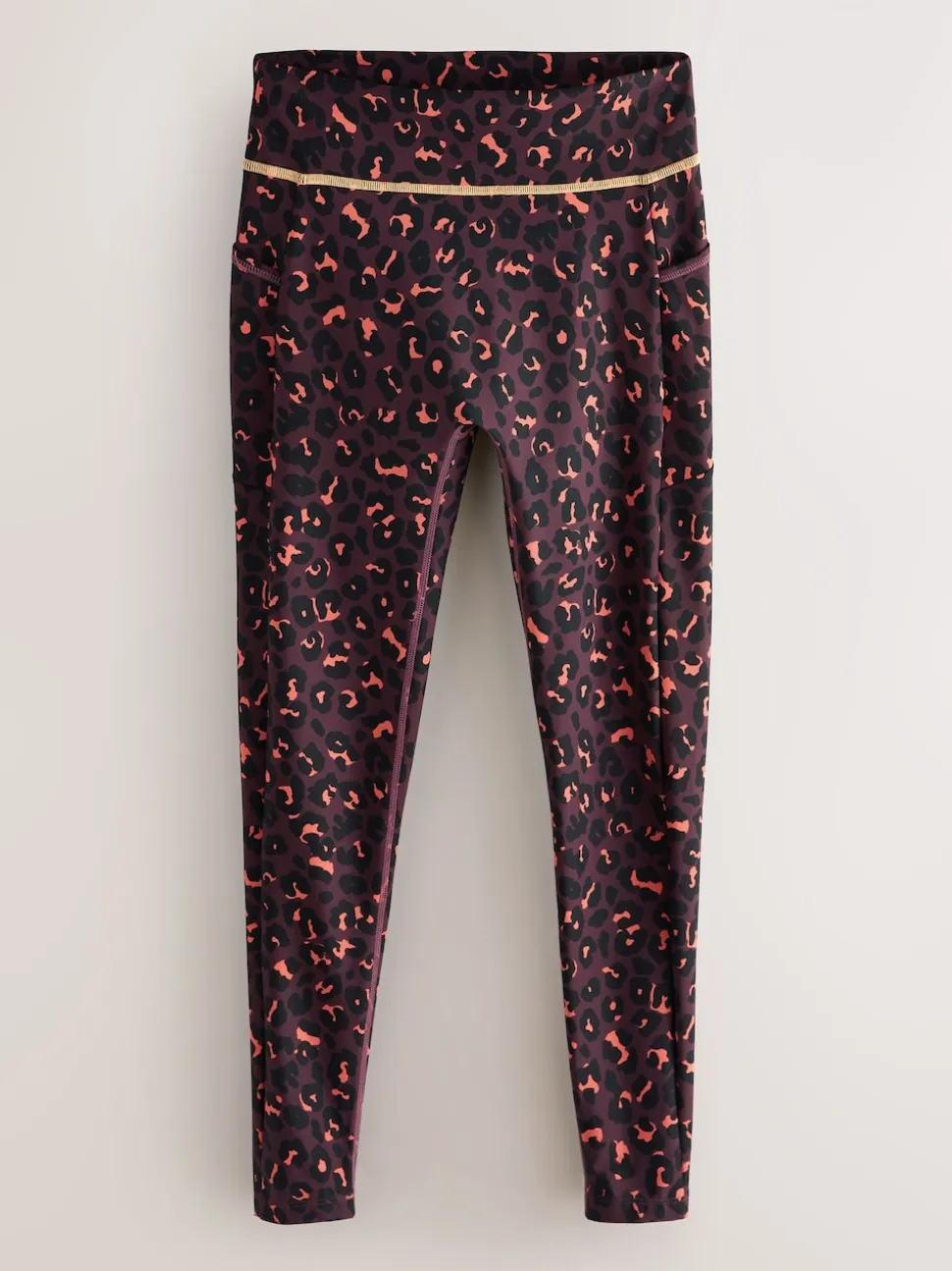 Never Fully Dressed Burgandy Leopard Leggings