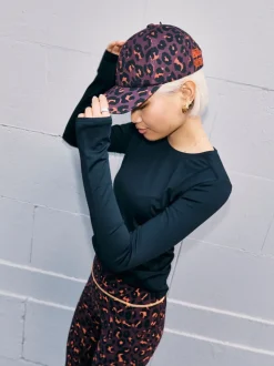 Never Fully Dressed Burgundy Leopard Cotton Twill Cap