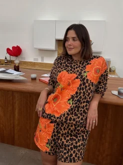 Never Fully Dressed Leopard Poppy Shorts