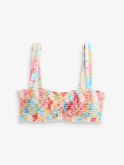 Never Fully Dressed Multi Bright Shired Bikini Top