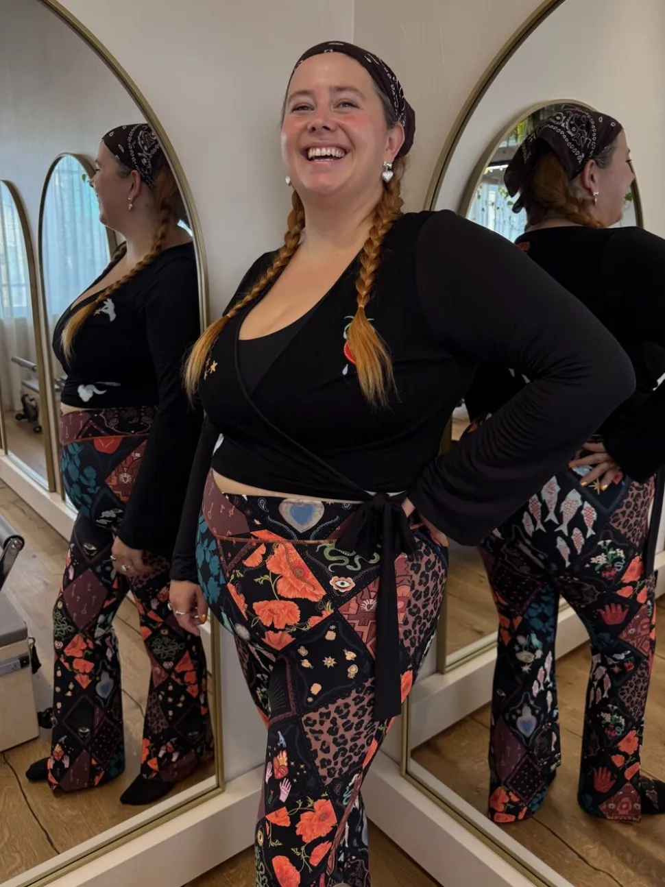 Never Fully Dressed Night Garden Flared Leggings