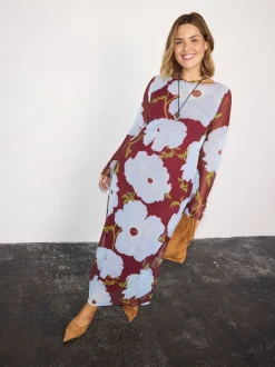 Never Fully Dressed Purple Poppy Aria Mesh Dress