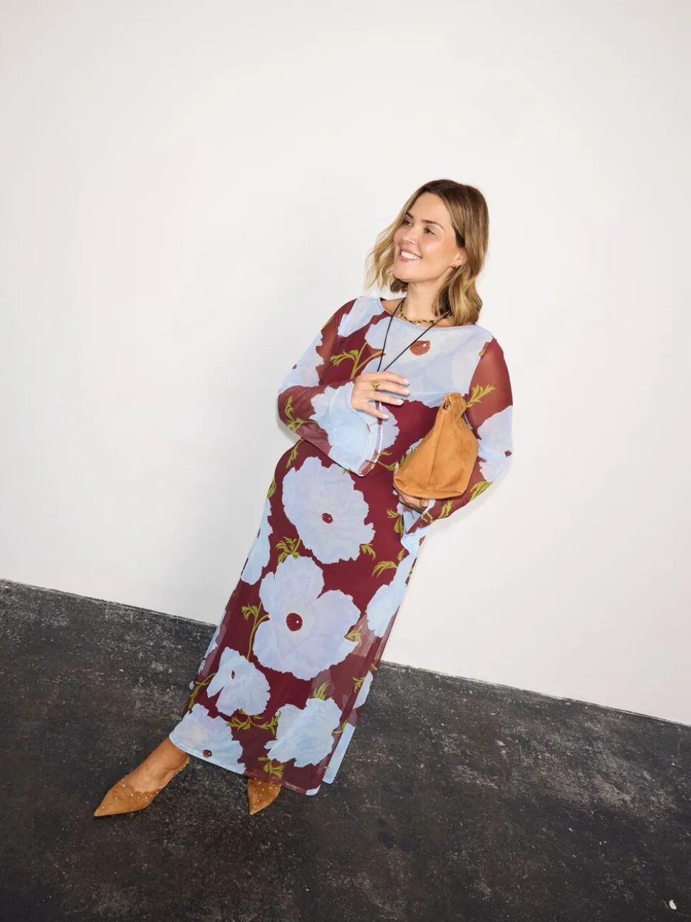 Never Fully Dressed Purple Poppy Aria Mesh Dress