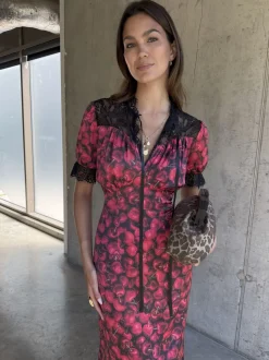 Never Fully Dressed Red Cherry Lyla Dress