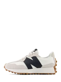 New Balance Black on White 327 Trainers