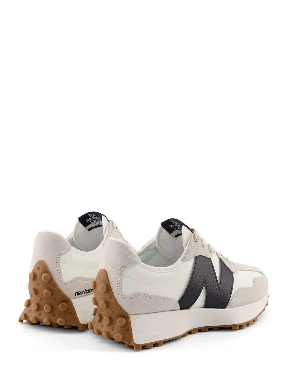 New Balance Black on White 327 Trainers
