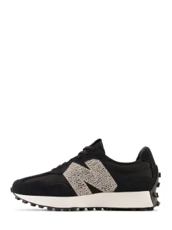 New Balance Black/Leopard Print 327 Trainers