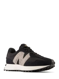 New Balance Black/Leopard Print 327 Trainers