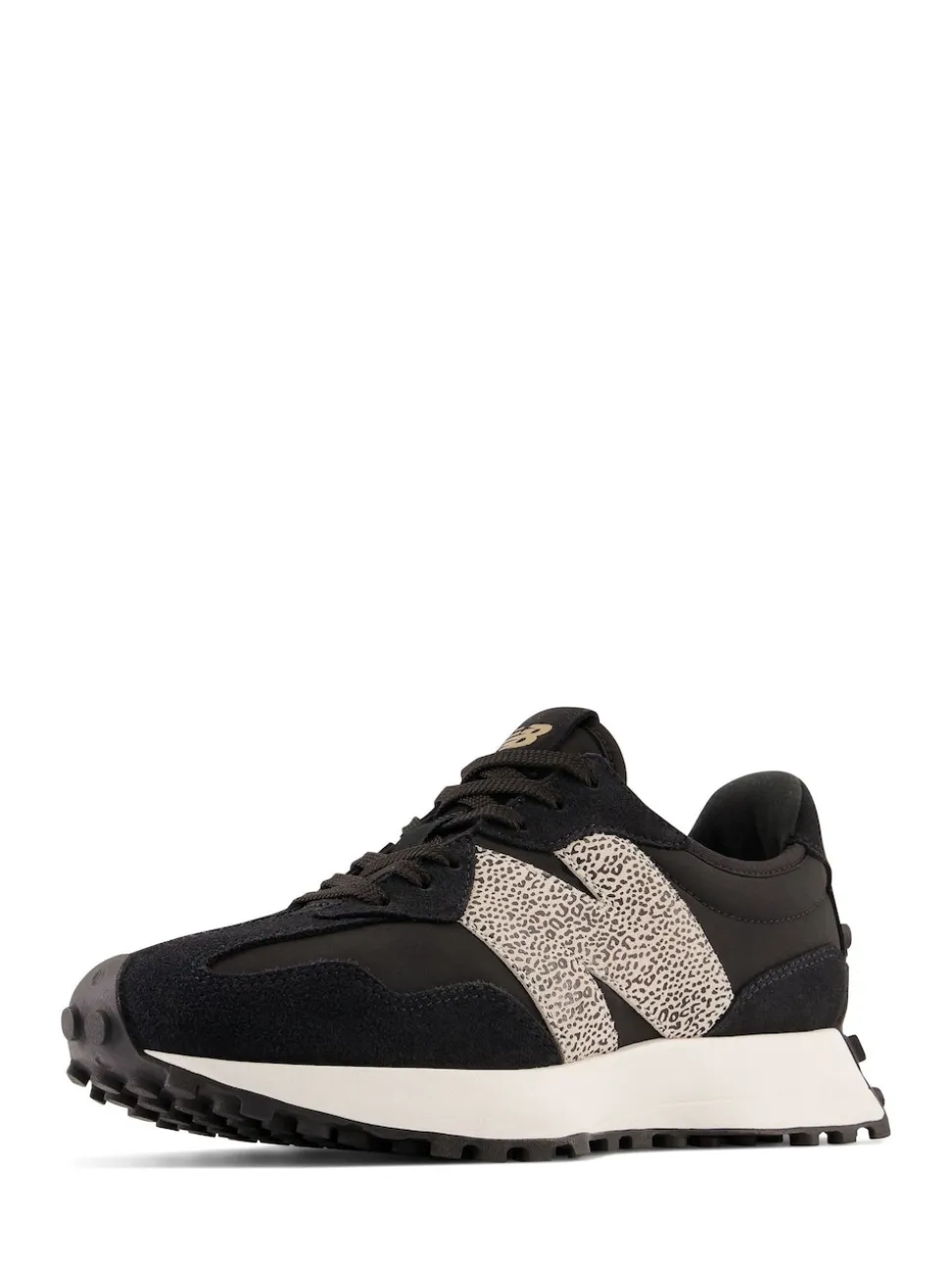 New Balance Black/Leopard Print 327 Trainers