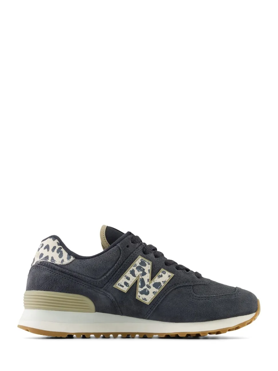 New Balance Black/Leopard Print 574 Trainers