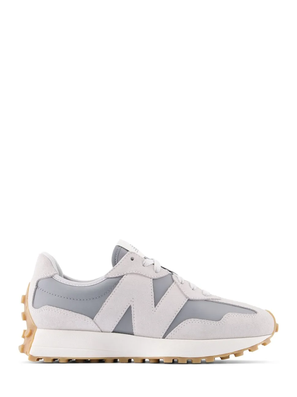 New Balance Grey/White 327 Trainers