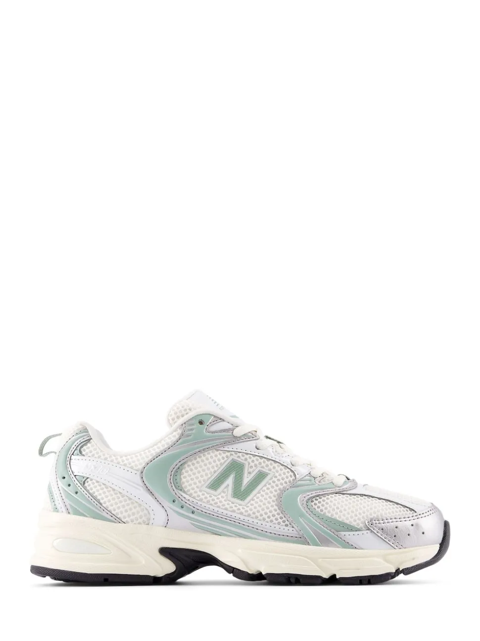 New Balance White/Green Womens 530 Trainers