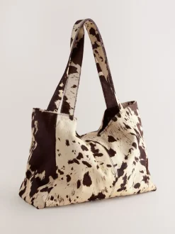 Nothing Ordinary Animal Cowhide Oversized Shopper Bag
