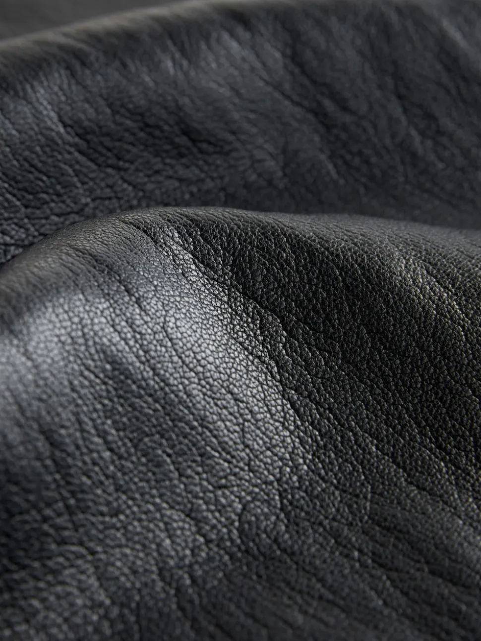 Nothing Ordinary Black Faux Leather Barrel Leg Trousers