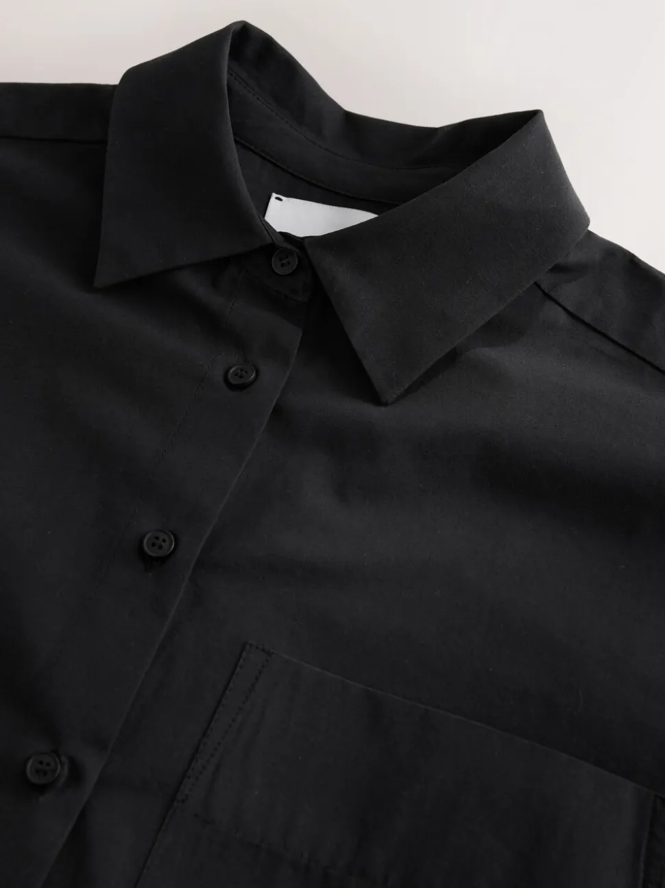 Nothing Ordinary Black Pure Cotton Relaxed Shirt