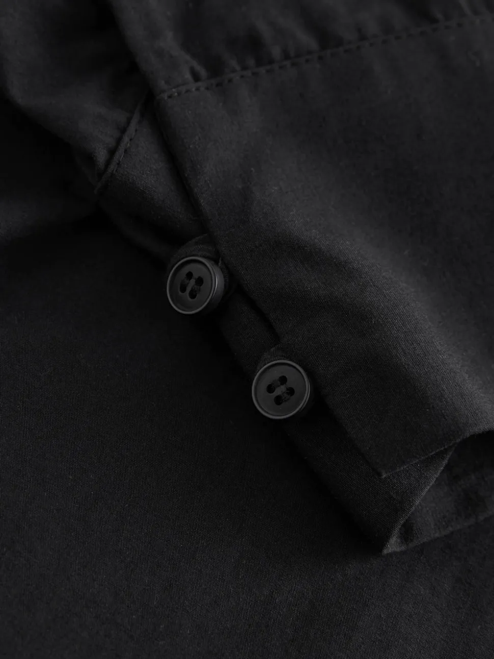 Nothing Ordinary Black Pure Cotton Relaxed Shirt