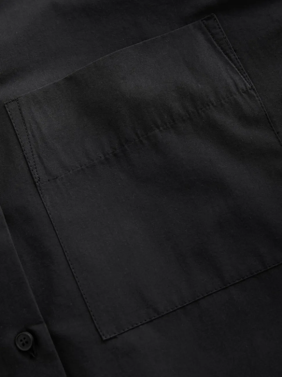 Nothing Ordinary Black Pure Cotton Relaxed Shirt