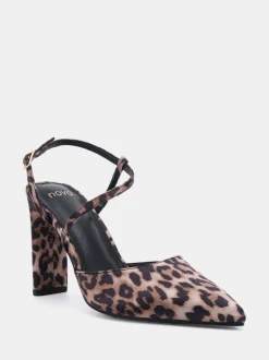 Novo Animal Wide Fit Indie Point Toe Strappy Court Shoes