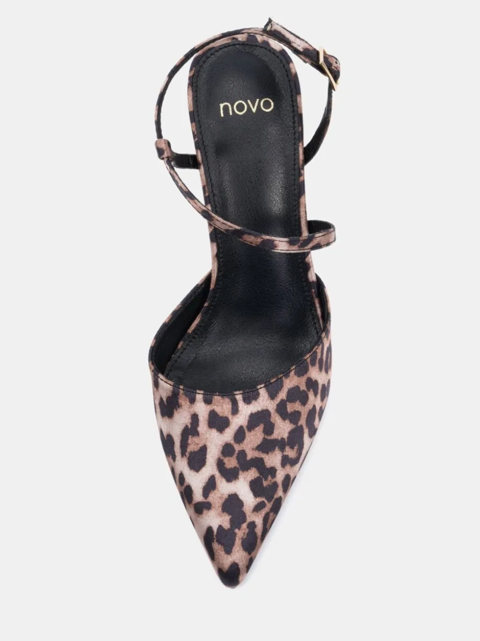 Novo Animal Wide Fit Indie Point Toe Strappy Court Shoes