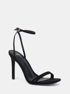 Novo Black Wide Fit MATILDA Strappy Heeled Sandals