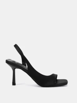 Novo Black Wide Fit Wide Fit Leah Slingback Sandals