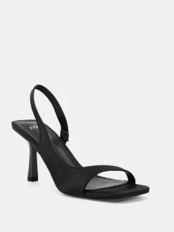 Novo Black Wide Fit Wide Fit Leah Slingback Sandals