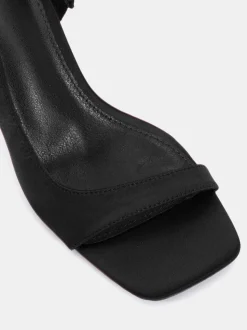 Novo Black Wide Fit Wide Fit Leah Slingback Sandals