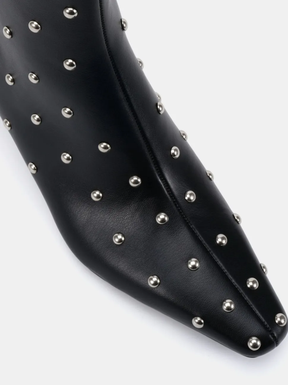 Novo Black Wide Fit Wide Fit Kiki Studded Low Heel Ankle Boots
