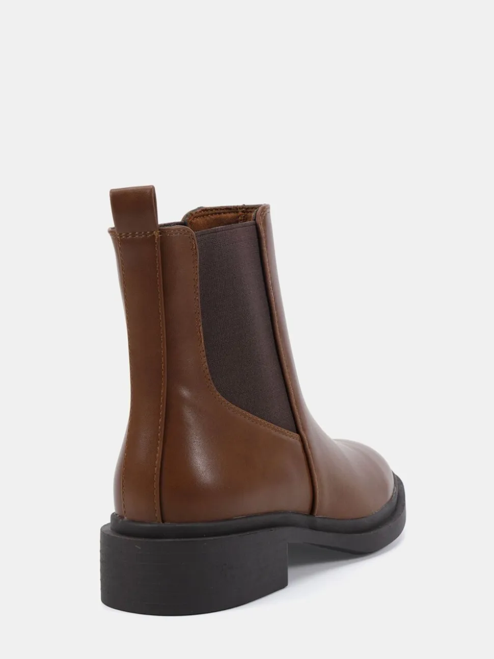 Novo Brown Dottie Flat Chelsea Ankle Boots