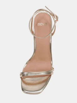 Novo Gold MATILDA Strappy Heeled Sandals