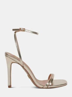 Novo Gold Wide Fit MATILDA Strappy Heeled Sandals