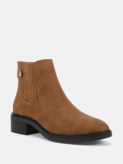 Novo Natural Wide Fit Wide Fit Darlina Flat Chelsea Ankle Boots