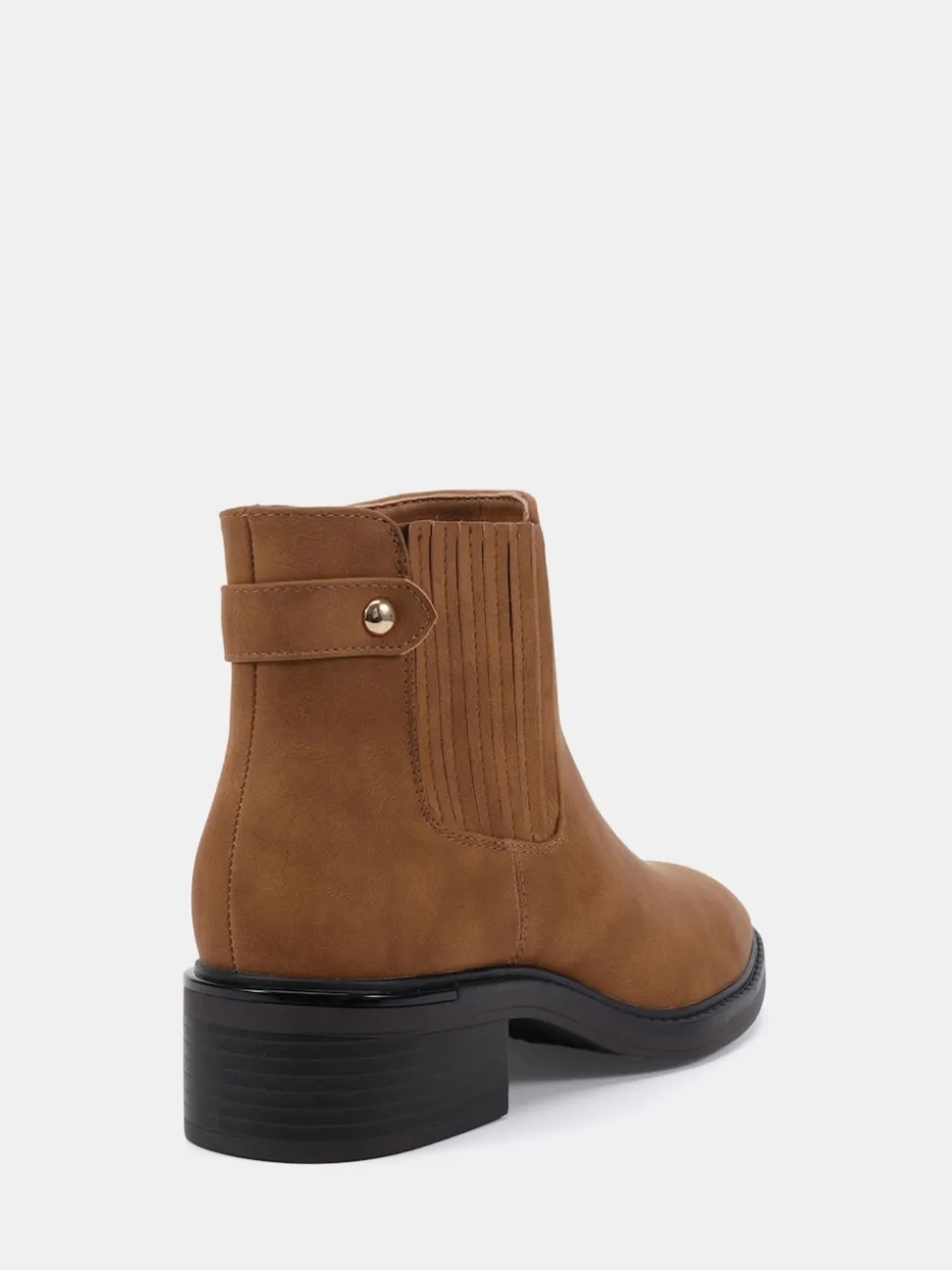 Novo Natural Wide Fit Wide Fit Darlina Flat Chelsea Ankle Boots